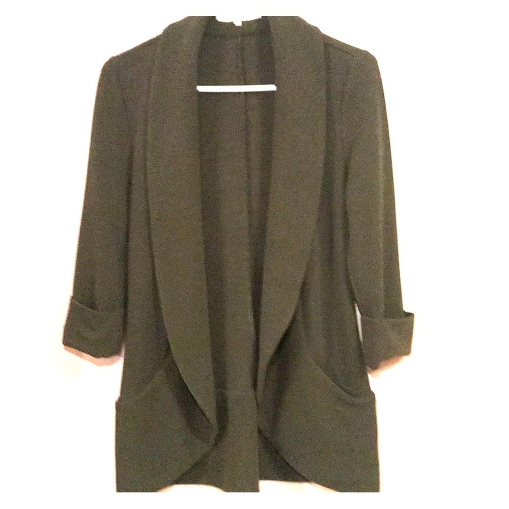 Green French Mauve 3/4 Shawl Blazer